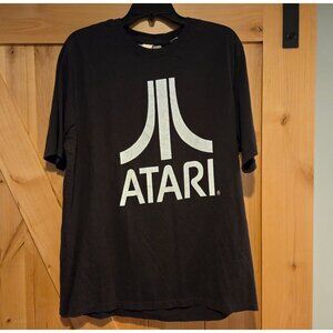 H&M LOGG Size XL Black  T-shirt Atari Retro EUC 100% Cotton